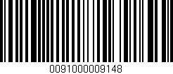 Código de barras (EAN, GTIN, SKU, ISBN): '0091000009148'