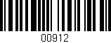 Código de barras (EAN, GTIN, SKU, ISBN): '00912'