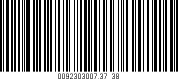 Código de barras (EAN, GTIN, SKU, ISBN): '0092303007.37/38'