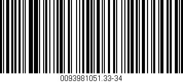 Código de barras (EAN, GTIN, SKU, ISBN): '0093981051.33-34'