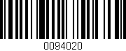 Código de barras (EAN, GTIN, SKU, ISBN): '0094020'