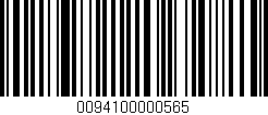 Código de barras (EAN, GTIN, SKU, ISBN): '0094100000565'