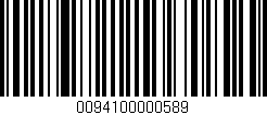 Código de barras (EAN, GTIN, SKU, ISBN): '0094100000589'