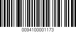 Código de barras (EAN, GTIN, SKU, ISBN): '0094100001173'