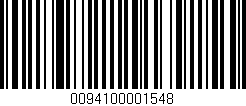 Código de barras (EAN, GTIN, SKU, ISBN): '0094100001548'