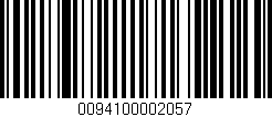 Código de barras (EAN, GTIN, SKU, ISBN): '0094100002057'