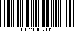 Código de barras (EAN, GTIN, SKU, ISBN): '0094100002132'