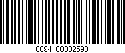Código de barras (EAN, GTIN, SKU, ISBN): '0094100002590'