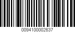 Código de barras (EAN, GTIN, SKU, ISBN): '0094100002637'