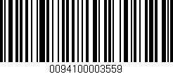 Código de barras (EAN, GTIN, SKU, ISBN): '0094100003559'