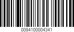 Código de barras (EAN, GTIN, SKU, ISBN): '0094100004341'