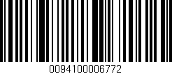 Código de barras (EAN, GTIN, SKU, ISBN): '0094100006772'
