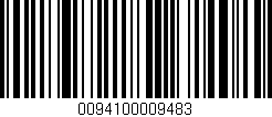 Código de barras (EAN, GTIN, SKU, ISBN): '0094100009483'