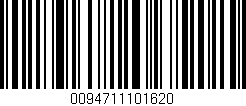 Código de barras (EAN, GTIN, SKU, ISBN): '0094711101620'
