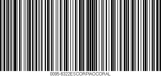 Código de barras (EAN, GTIN, SKU, ISBN): '0095-6322ESCORPIAOCORAL'