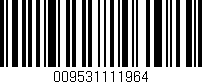 Código de barras (EAN, GTIN, SKU, ISBN): '009531111964'