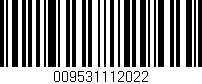 Código de barras (EAN, GTIN, SKU, ISBN): '009531112022'