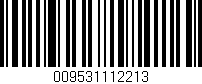 Código de barras (EAN, GTIN, SKU, ISBN): '009531112213'