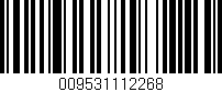 Código de barras (EAN, GTIN, SKU, ISBN): '009531112268'