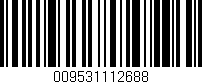 Código de barras (EAN, GTIN, SKU, ISBN): '009531112688'