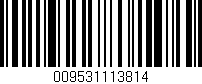 Código de barras (EAN, GTIN, SKU, ISBN): '009531113814'