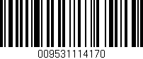 Código de barras (EAN, GTIN, SKU, ISBN): '009531114170'