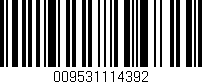 Código de barras (EAN, GTIN, SKU, ISBN): '009531114392'