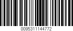 Código de barras (EAN, GTIN, SKU, ISBN): '0095311144772'