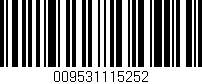 Código de barras (EAN, GTIN, SKU, ISBN): '009531115252'