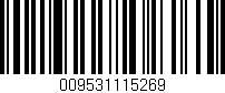 Código de barras (EAN, GTIN, SKU, ISBN): '009531115269'