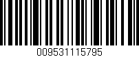 Código de barras (EAN, GTIN, SKU, ISBN): '009531115795'