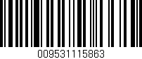 Código de barras (EAN, GTIN, SKU, ISBN): '009531115863'