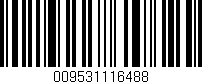 Código de barras (EAN, GTIN, SKU, ISBN): '009531116488'