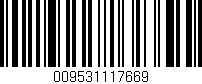 Código de barras (EAN, GTIN, SKU, ISBN): '009531117669'