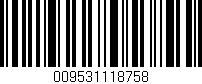 Código de barras (EAN, GTIN, SKU, ISBN): '009531118758'