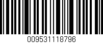 Código de barras (EAN, GTIN, SKU, ISBN): '009531118796'