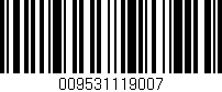 Código de barras (EAN, GTIN, SKU, ISBN): '009531119007'