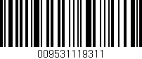 Código de barras (EAN, GTIN, SKU, ISBN): '009531119311'