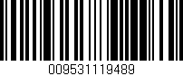 Código de barras (EAN, GTIN, SKU, ISBN): '009531119489'