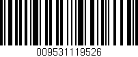 Código de barras (EAN, GTIN, SKU, ISBN): '009531119526'