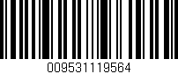 Código de barras (EAN, GTIN, SKU, ISBN): '009531119564'