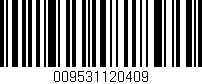 Código de barras (EAN, GTIN, SKU, ISBN): '009531120409'