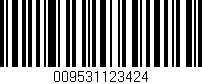 Código de barras (EAN, GTIN, SKU, ISBN): '009531123424'