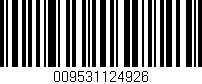 Código de barras (EAN, GTIN, SKU, ISBN): '009531124926'