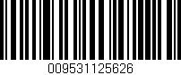 Código de barras (EAN, GTIN, SKU, ISBN): '009531125626'