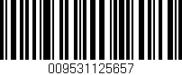 Código de barras (EAN, GTIN, SKU, ISBN): '009531125657'
