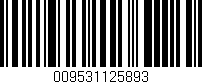 Código de barras (EAN, GTIN, SKU, ISBN): '009531125893'