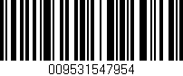 Código de barras (EAN, GTIN, SKU, ISBN): '009531547954'