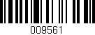 Código de barras (EAN, GTIN, SKU, ISBN): '009561'