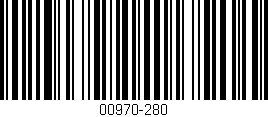 Código de barras (EAN, GTIN, SKU, ISBN): '00970-280'